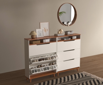 Nordic Style Shoe Cabinet-ID:309520967