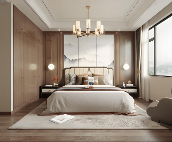 New Chinese Style Bedroom-ID:585387954
