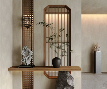 New Chinese Style Hallway-ID:131752013