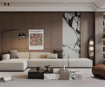 Modern A Living Room-ID:621738911