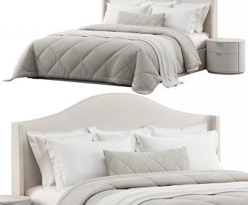 Modern Double Bed-ID:920845997