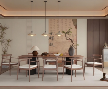 New Chinese Style Dining Room-ID:733850964
