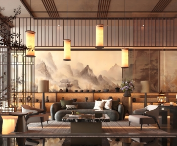 New Chinese Style Reception Hall-ID:378900055