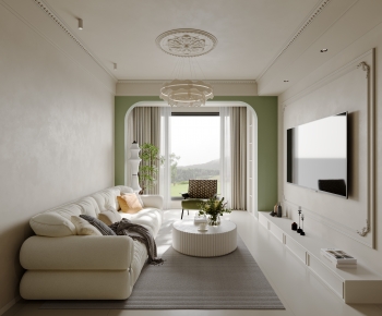 French Style A Living Room-ID:402770047