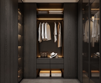 Modern Clothes Storage Area-ID:429189924