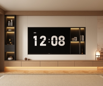 New Chinese Style TV Wall-ID:845796118