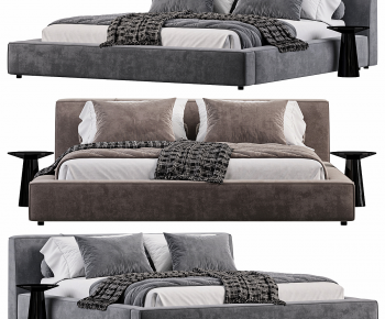 Modern Double Bed-ID:438977001