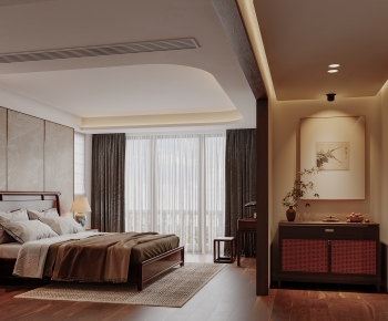 New Chinese Style Bedroom-ID:394420626