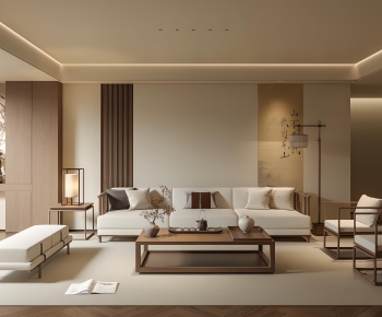 New Chinese Style A Living Room-ID:274147037