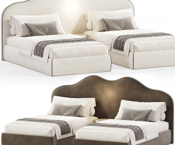 Modern Double Bed-ID:603251933