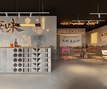 Industrial Style Barbecue Restaurant-ID:502979047