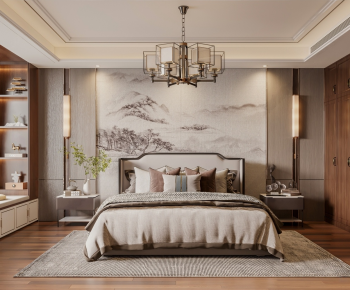 New Chinese Style Bedroom-ID:831461098