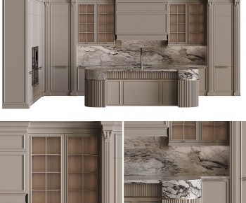 European Style Kitchen Cabinet-ID:821500064