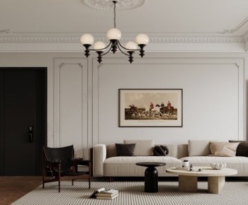 French Style A Living Room-ID:531215914