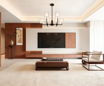 New Chinese Style A Living Room-ID:373878005