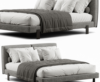 Modern Double Bed-ID:726562028