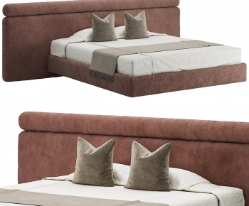 Modern Double Bed-ID:611993072