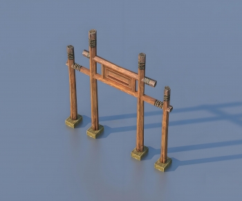 Chinese Style Decorated Archway-ID:946985963