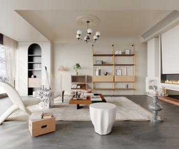 Modern A Living Room-ID:766211995