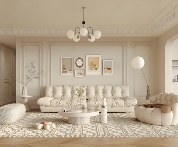 French Style A Living Room-ID:395052911