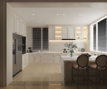 French Style Open Kitchen-ID:554229029