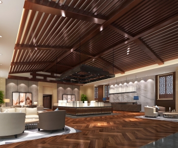 New Chinese Style Real Estate Sales Office-ID:576919089