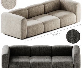 Modern Three-seat Sofa-ID:696556094
