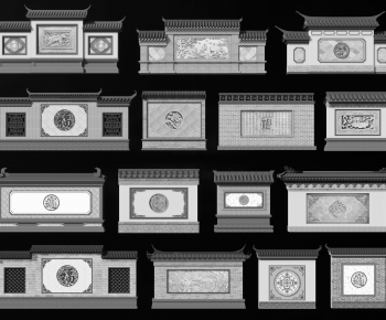 Chinese Style Landscape Wall-ID:540337095