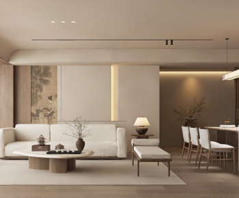 New Chinese Style A Living Room-ID:381493094