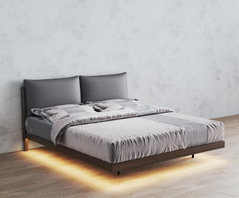 Modern Double Bed-ID:883533006