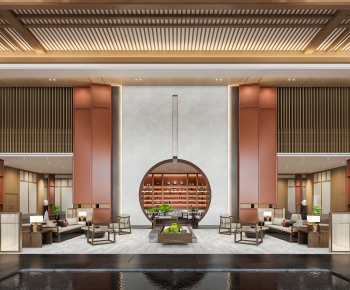 New Chinese Style Reception Area-ID:467679028