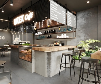 Industrial Style Milk Tea Shop-ID:933206085