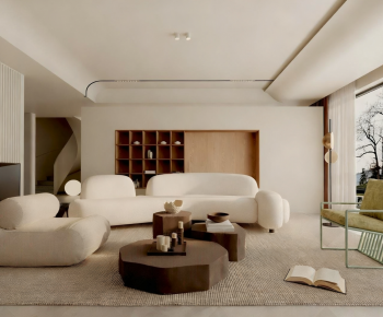 Modern A Living Room-ID:715029005