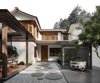 New Chinese Style Courtyard/landscape-ID:445389998