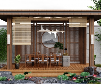 New Chinese Style Courtyard/landscape-ID:249202979