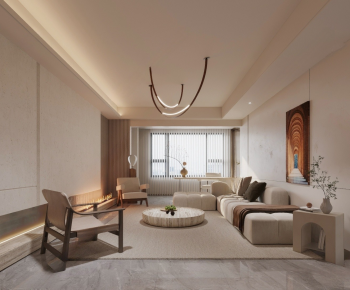 Wabi-sabi Style A Living Room-ID:622206934