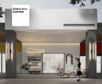 Modern Facade Element-ID:708138947