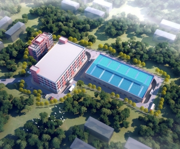 Modern Architectural Bird's-eye View Planning-ID:175121074