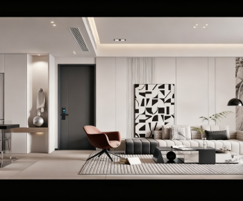 Modern A Living Room-ID:390233994
