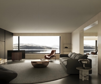 Modern A Living Room-ID:615684034