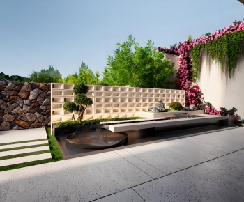 Modern Rockery Waterscape-ID:719410905