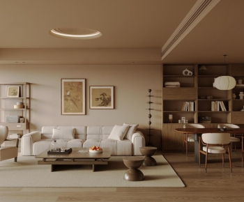 Wabi-sabi Style A Living Room-ID:859038119