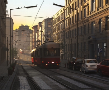 European Style Commercial Street-ID:870795978