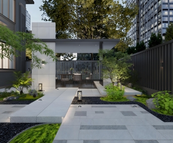 Modern Courtyard/landscape-ID:605690568