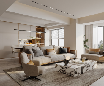 Modern A Living Room-ID:535753971