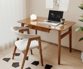 Modern Computer Desk And Chair-ID:337699897