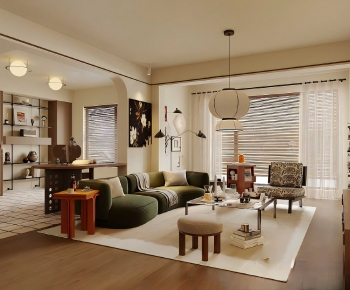 Modern A Living Room-ID:618472101