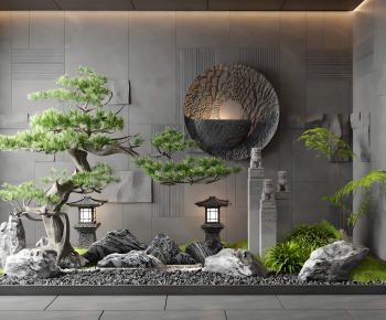 New Chinese Style Plant Landscaping-ID:403899915