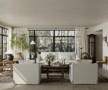 Wabi-sabi Style A Living Room-ID:848771106