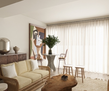 Wabi-sabi Style A Living Room-ID:266701941